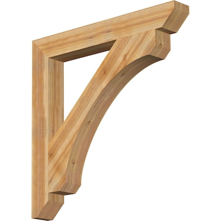 Ekena Millwork Legacy Slat Rough Sawn Bracket, Western Red Cedar, 6"W x 48"D x 48"H BKT06X48X48LEC06RWR